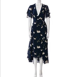 RARE Reformation floral wrap Layley dress